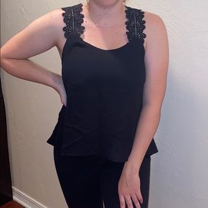 Black High Low tank